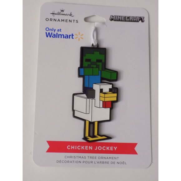 Hallmark Other - Minecraft Chicken Jockey Hallmark Metal Christmas Tree Ornament